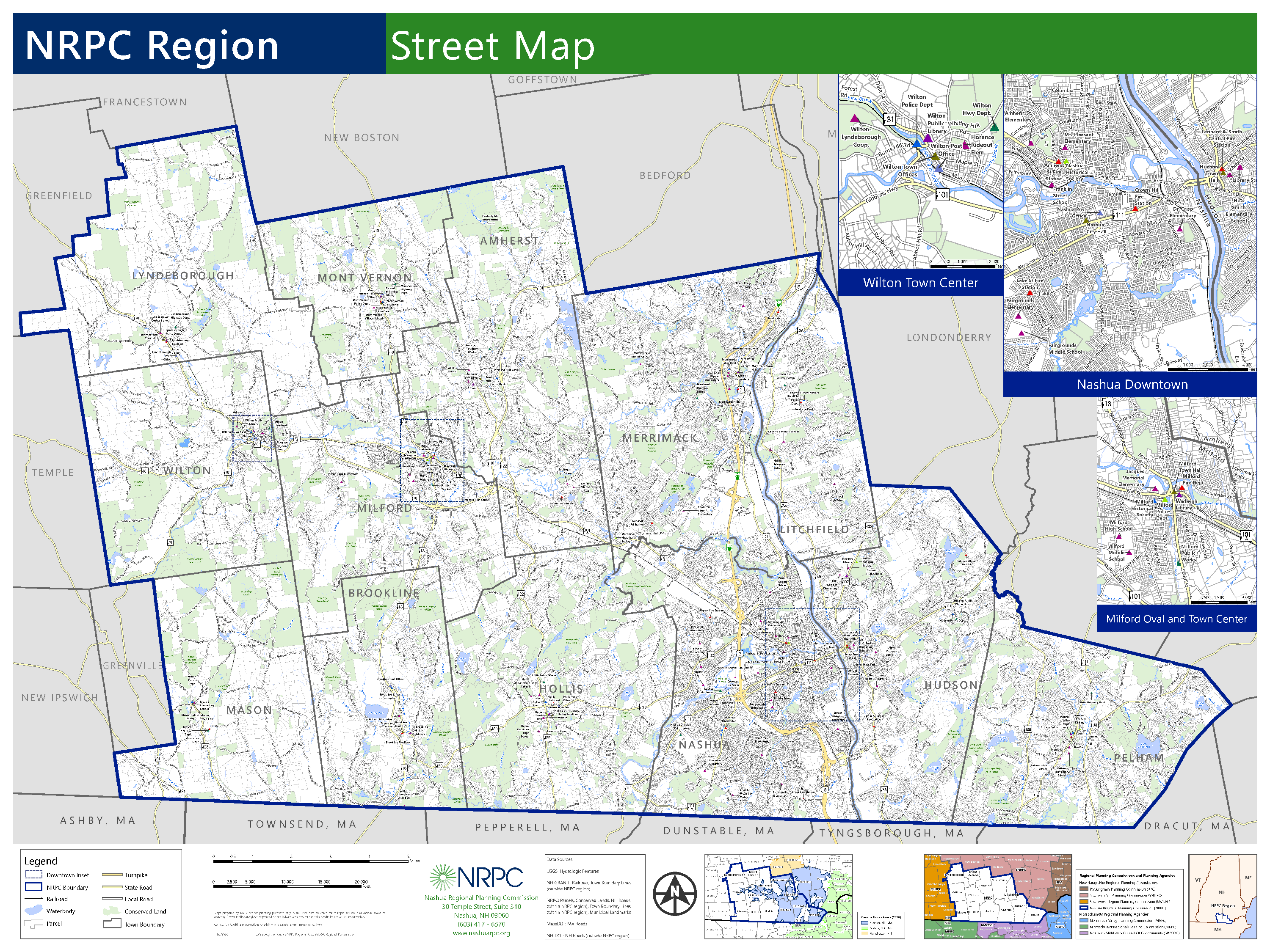 NRPC Regional Streets Map